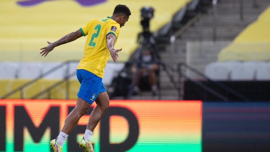 Danilo durante treino da seleção brasileira na Neo Química Arena em setembro de 2021; ele é presença certa na equipe - Lucas Figueiredo/CBF