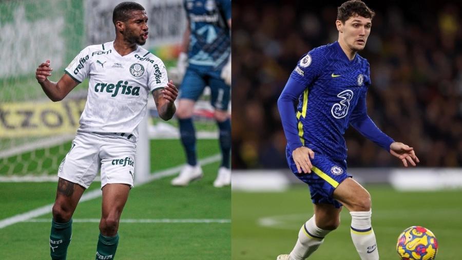 Palmeiras jogará de branco na final do Mundial de Clubes contra o Chelsea, que vestirá azul - Fernando Alves/AGIF e Marc Atkins/Getty Images