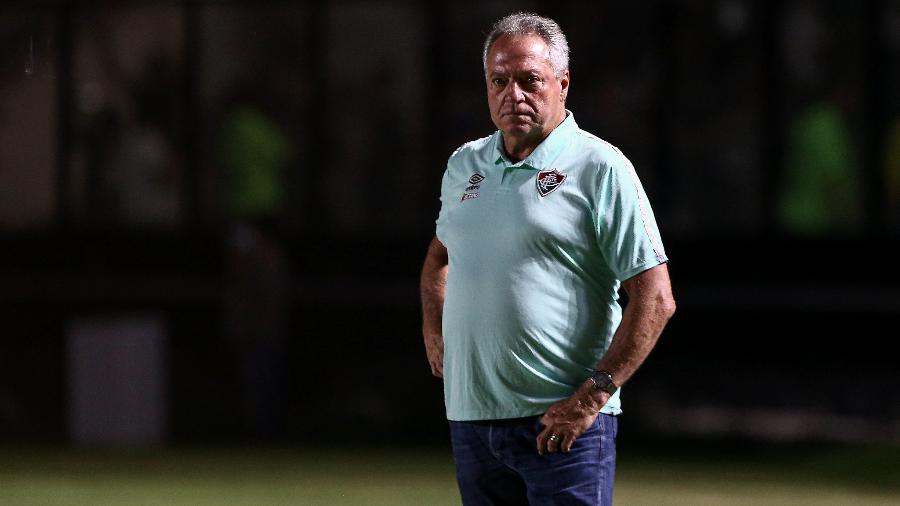 Abel Braga, técnico do Fluminense, durante duelo com o Millonarios, pela Libertadores - Lucas Merçon / Fluminense