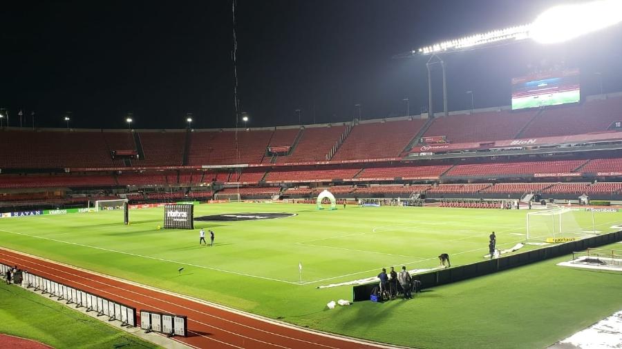 Estádio do Morumbi antes de São Paulo x Manaus, pela Copa do Brasil - Brunno Carvalho/UOL