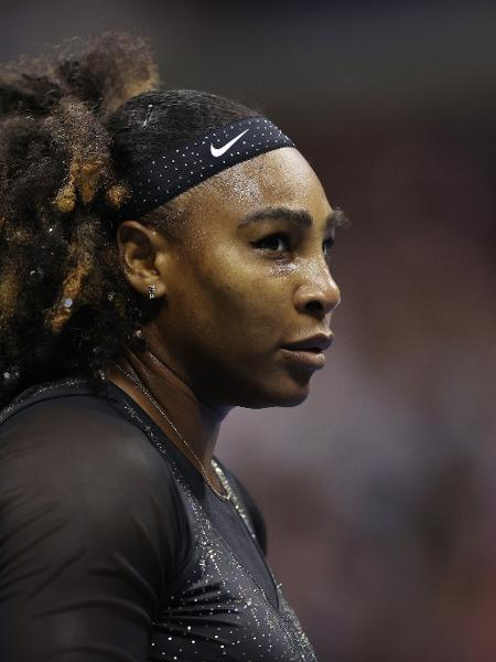 Serena Williams durante o último torneio de sua carreira (até agora), o US Open de 2022. - Getty Images