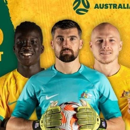 Seleção da Austrália foi convocada para a Copa do Mundo de 2022 - Divulgação/Federação Australiana de Futebol