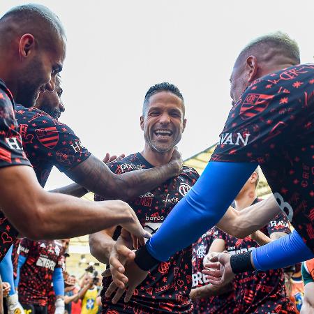 Querido pelo elenco, Diego Ribas pediu para ir com a delegação do Flamengo ao Mundial no Marrocos - Gilvan de Souza / Flamengo