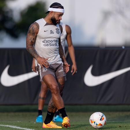 Memphis Depay, em treino pelo Corinthians - Rodrigo Coca/Agência Corinthians