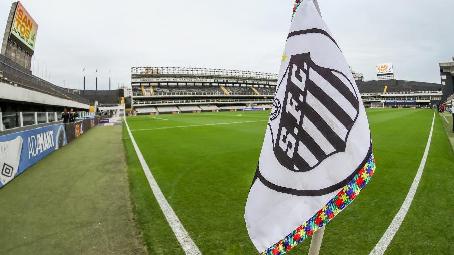 Vila Belmiro antes da partida Santos x Mirassol pela Série B