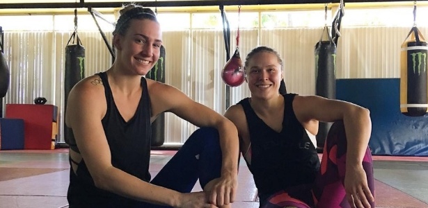 Mikaela recebe Ronda para ajudar na preparação de boxe  - Reprodução/Instagram
