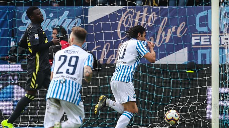 Segundo gol da Spal - Isabella Bonotto/AFP - Isabella Bonotto/AFP