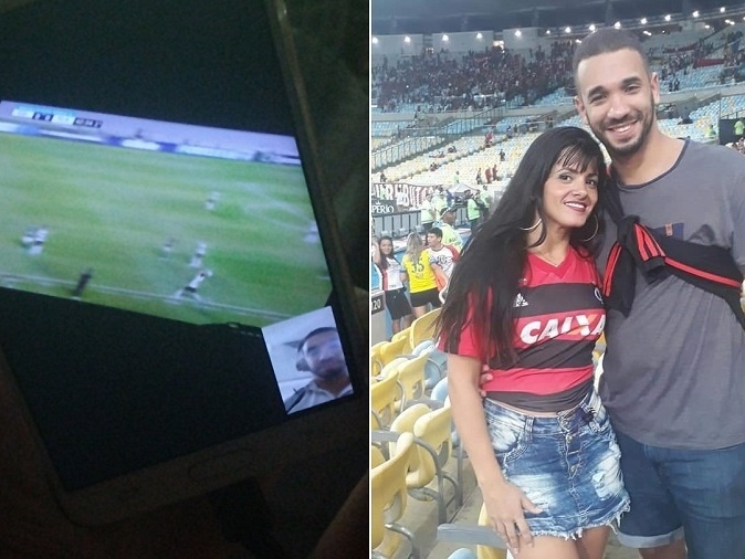 Meu pai assistindo jogo do flamengo no siteElI* *Jogo trava* Ele