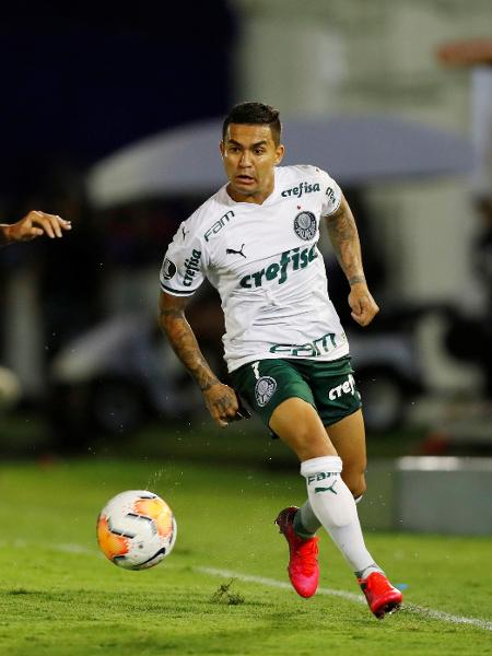 Dudu em ação pelo Palmeiras diante do Tigre, na estreia da Libertadores 2020 - Agustin Marcarian/Reuters