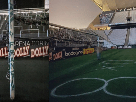 Cointhians X Palmeiras Arena Corintiana E Vandalizada E Andres Sanchez Culpa Palmeirenses Por Invasao