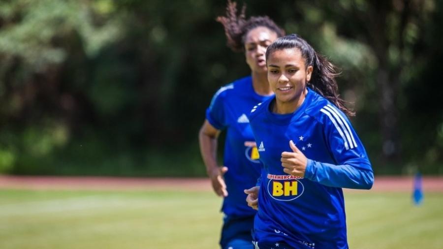 Miriã, atacante do Cruzeiro, é a décima atleta do time feminino com Covid-19 - Vinnicius Silva/Cruzeiro