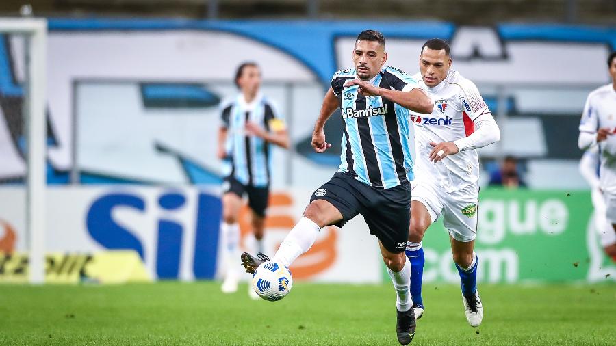 Grêmio e Fortaleza empataram sem gols, em Porto Alegre, no primeiro turno do Brasileirão - Lucas Uebel/Grêmio FBPA