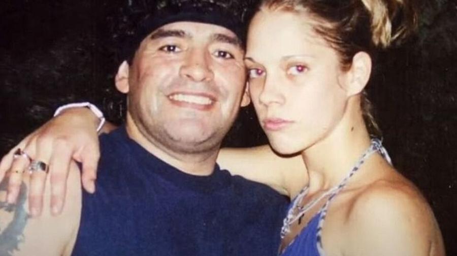Diego Maradona com a ex-namorada cubana Mavys Álvarez - Reprodução