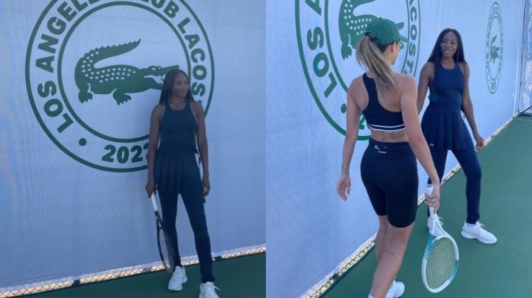 Mari Gonzalez participa de aula de tênis com Venus Williams - Reprodução - Reprodução