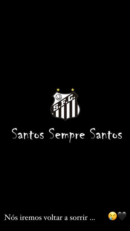 Neymar lamenta queda do Santos para a série B do Brasileirão