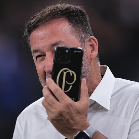 Augusto Melo, presidente do Corinthians, antes de jogo contra o Juventude - Ettore Chiereguini/AGIF