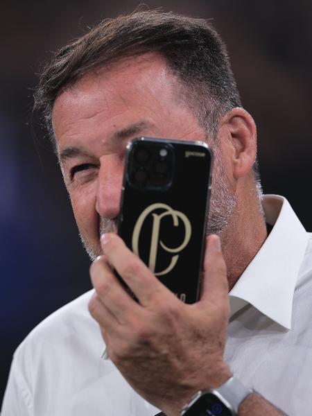 Augusto Melo, presidente do Corinthians, antes de jogo contra o Juventude