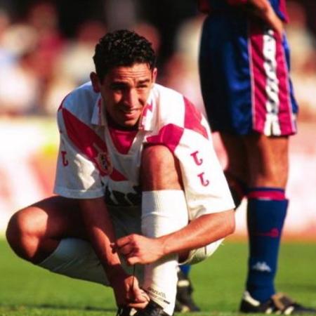Guilherme, durante partida contra o Barcelona quando defendia o Rayo Guilherme, durante partida contra o Barcelona quando defendia o Rayo