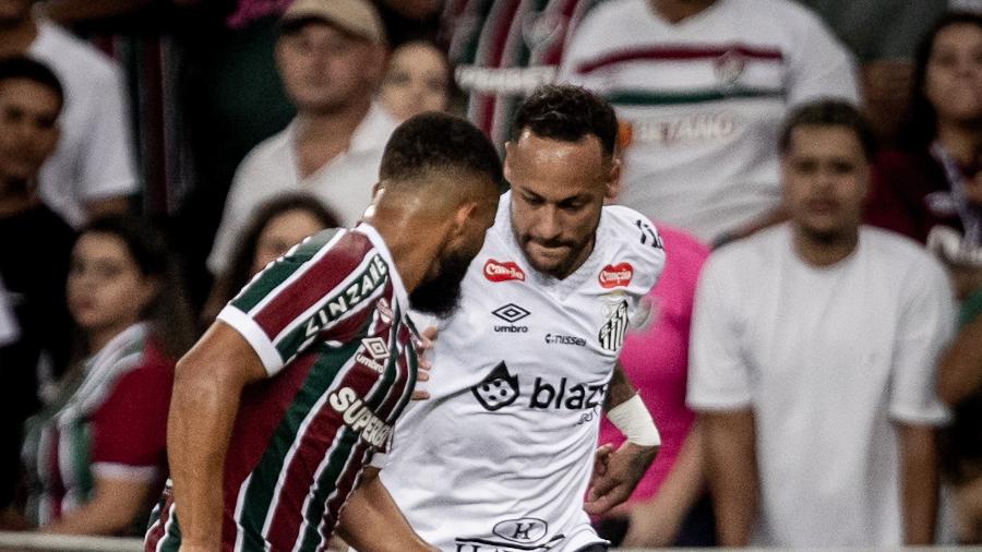 Neymar, em Fluminense x Santos Neymar, em Fluminense x Santos