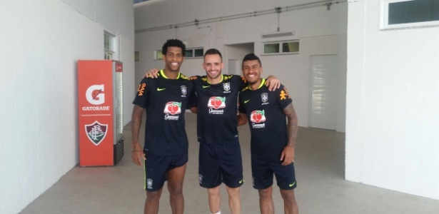 Gil, Renato Augusto e Paulinho já treinam com a cabeça nos jogos pelas eliminatórias - Divulgação/CBF