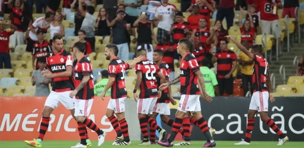 Flamengo comemora gol contra o Coritiba: diretoria tem avaliação positiva do ano - Gilvan de Souza/Flamengo