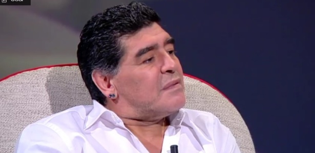 Maradona dá entrevista à emissora italiana Mediaset e fala sobre drogas  - Reprodução 
