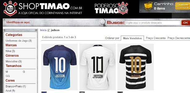 Corinthians vende camisas 10 de Jadson antes de assinatura de contrato