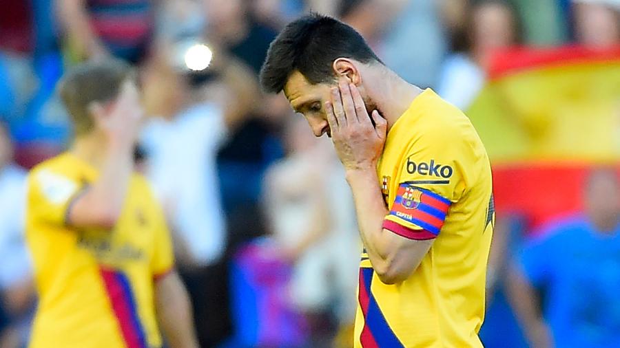 Lionel Messi durante Levante x Barcelona - Jose Jordan/AFP