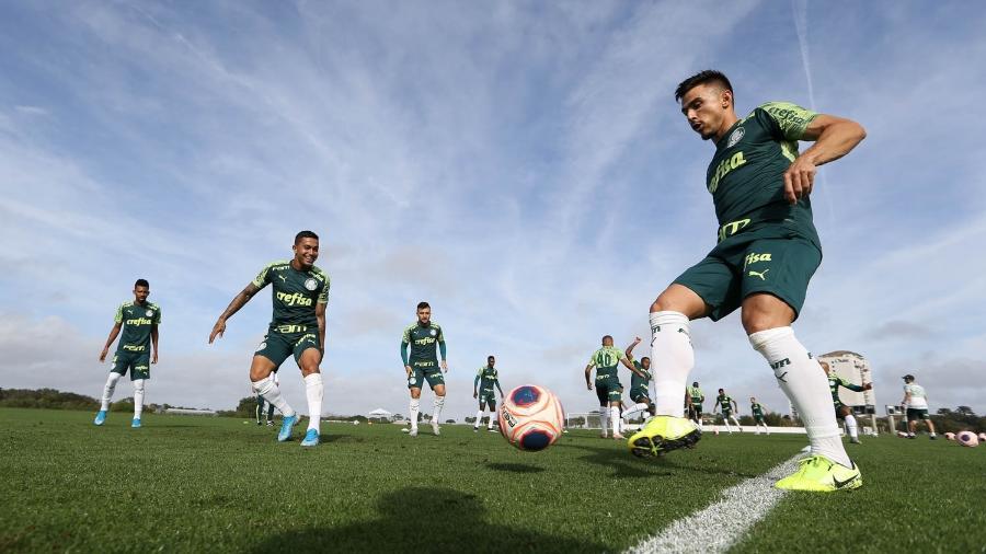 Jogadores do Palmeiras durante treino nos Estados Unidos -  Cesar Greco/Ag. Palmeiras/Divulgação