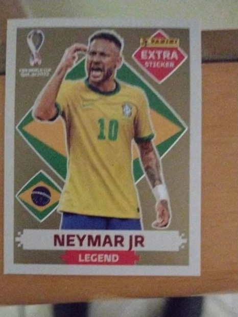 AS 4 LEGENDS NEYMAR JUNIOR (Brasil) - AS 4 FIGURINHAS EXTRA LEGENDS - OURO