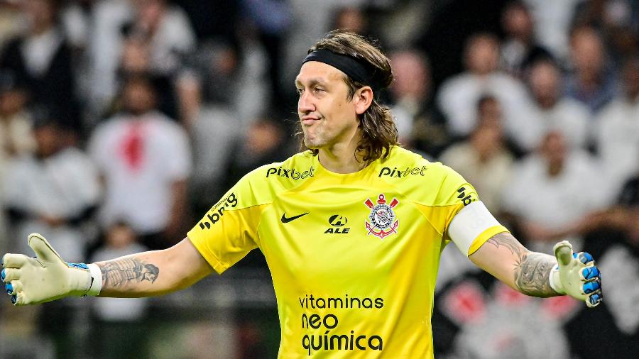 Cássio durante Corinthians x Argentinos Juniors - MAURíCIO RUMMENS/FOTOARENA/FOTOARENA/ESTADÃO CONTEÚDO