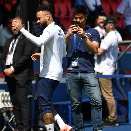 Neymar participa de treino aberto do PSG na França - Christian Liewig - Corbis/Corbis via Getty Images