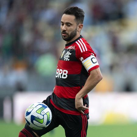 Everton Ribeiro, meia do Flamengo, no clássico contra o Fluminense