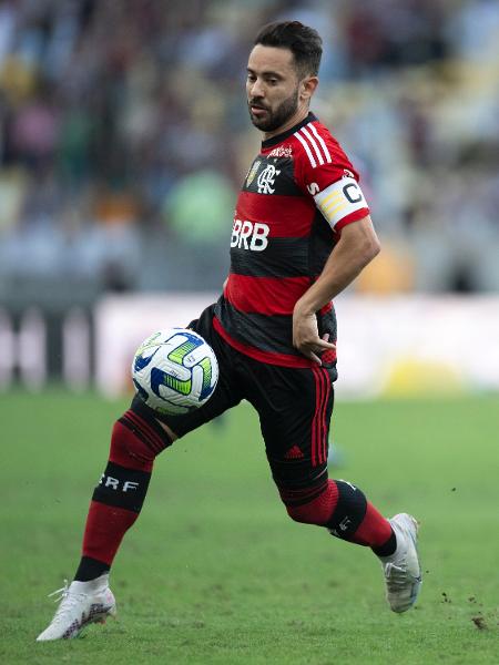 Everton Ribeiro, meia do Flamengo, no clássico contra o Fluminense