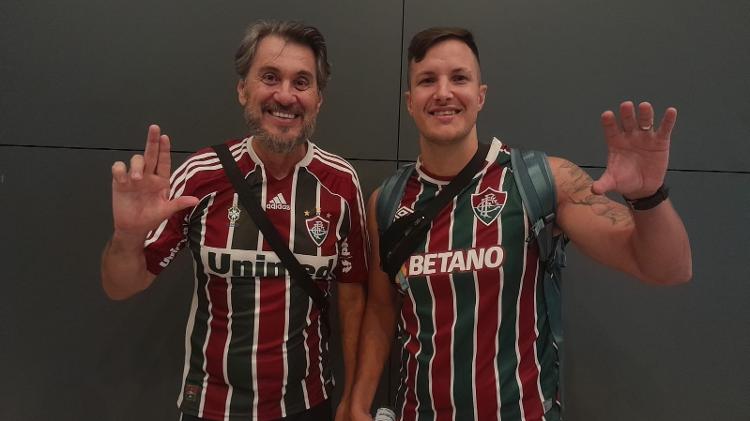 Willis Passos e Pedro Bastos, torcedores do Fluminense rumo ao Mundial de Clubes