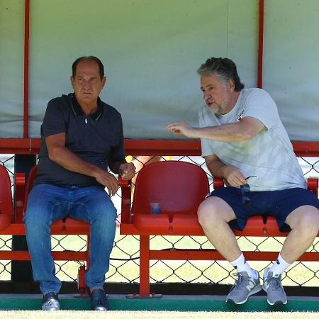 Muricy Ramalho e Julio Casares durante a pré-temporada do São Paulo