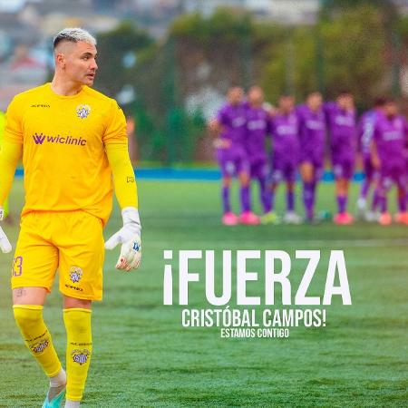 Cristóbal Campos, goleiro do San Antonio Unido, time do Chile - Divulgação/Instagram @sanantoniounido