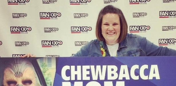 Na Fanexpo, a antiga Comic Con de Dallas, a americana fez sucesso promovendo seu vídeo como 'Mamãe Chewbacca' - Instagram/Candance Payne - Instagram/Candance Payne