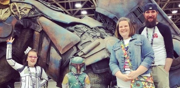 Agora transformada em 'vlogger', Candace Pague levou a família para conhecer os personagens da nova saga de 'Star Wars' - Instagram/Candance Payne - Instagram/Candance Payne