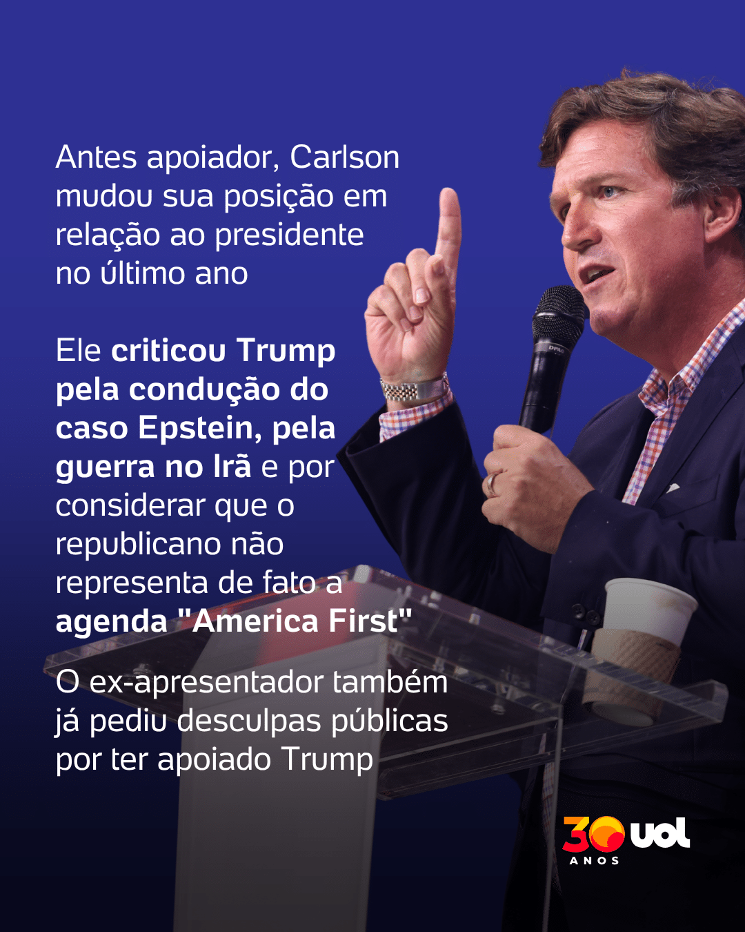 Tucker Carlson diz que Trump mandou encobrir arquivos do caso Epstein - 5 - undefined