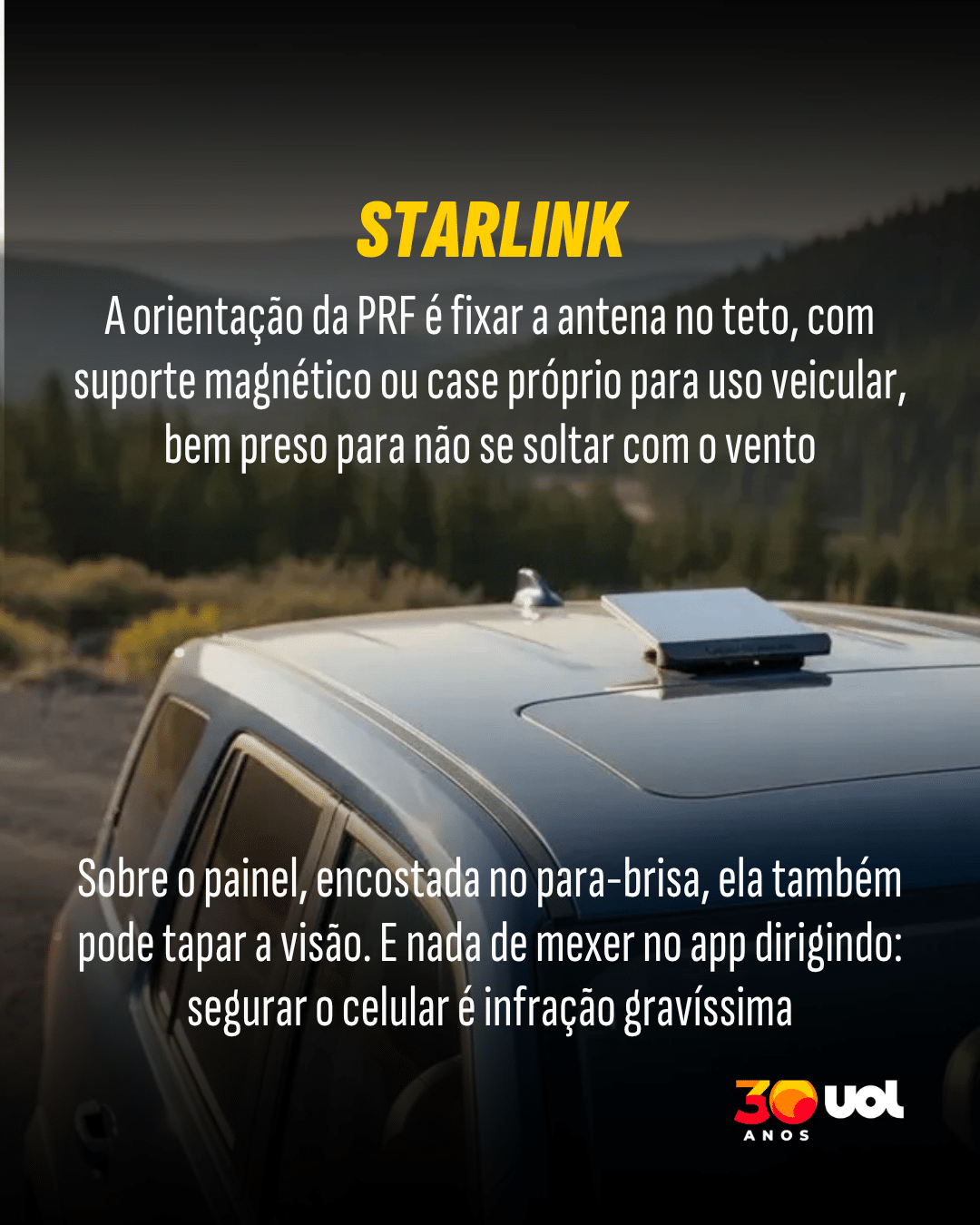 Farol, insulfim e Starlink: o que dá multa na viagem do feriado? - 9 - undefined