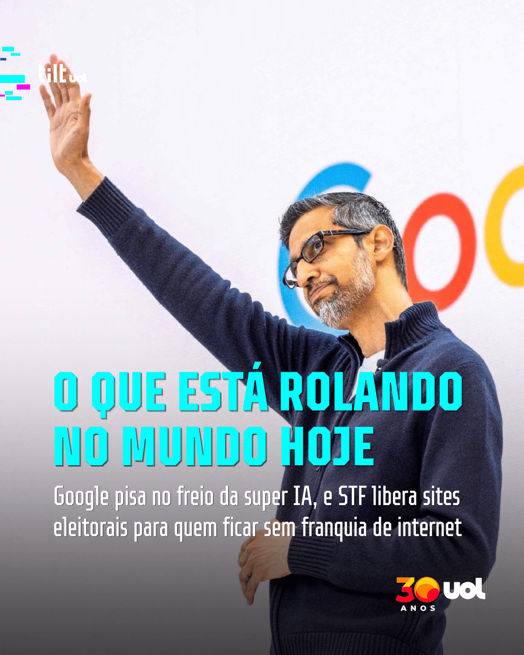 O que tá rolando hoje: Google põe freio em 'super IA' e mais notícias