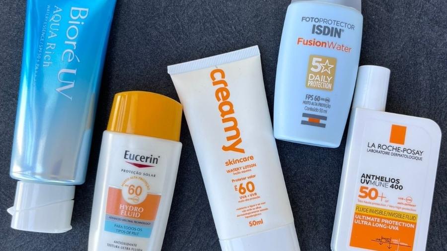Protetor solar fluido: Guia de Compras UOL testou 5 marcas famosas para vocês escolher a melhor para sua pele