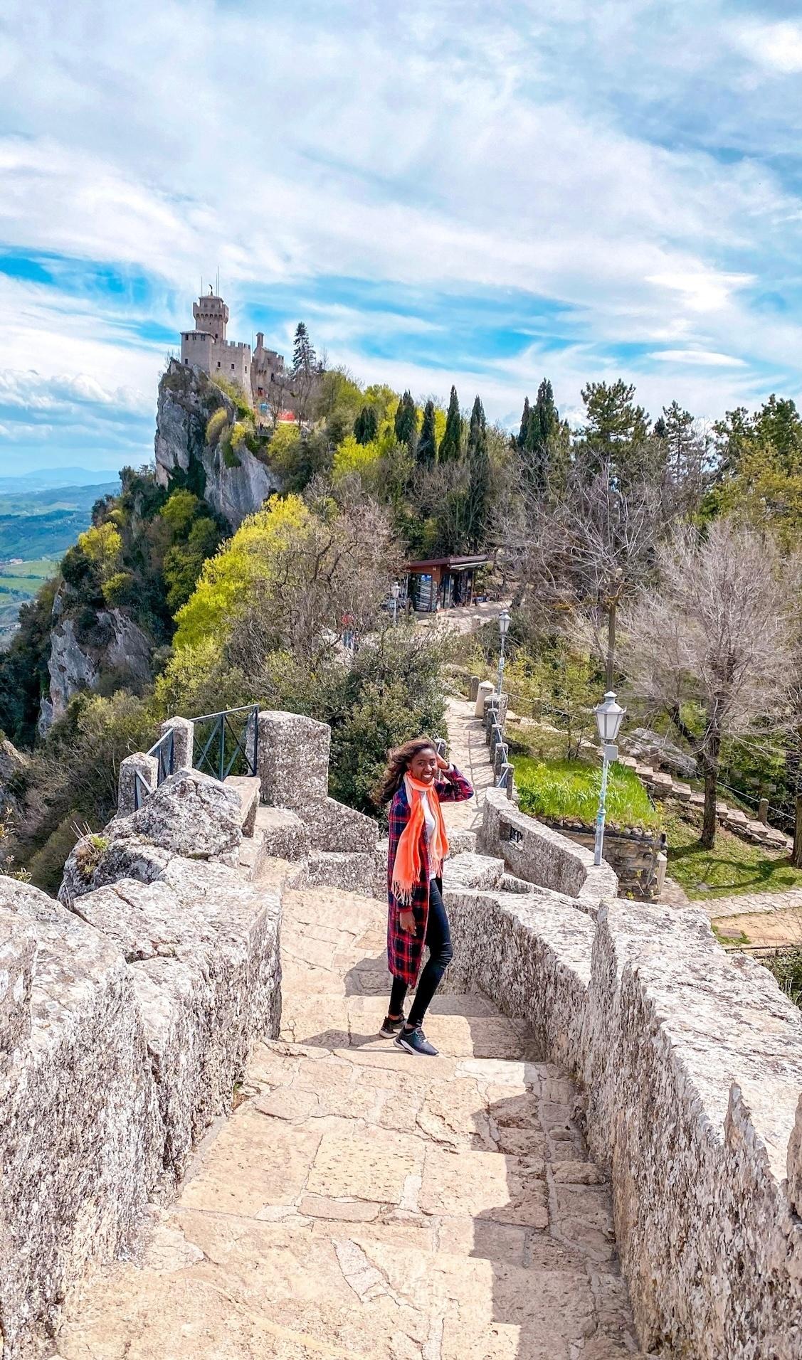 Natalie in San Marino, Europe - Personal archive