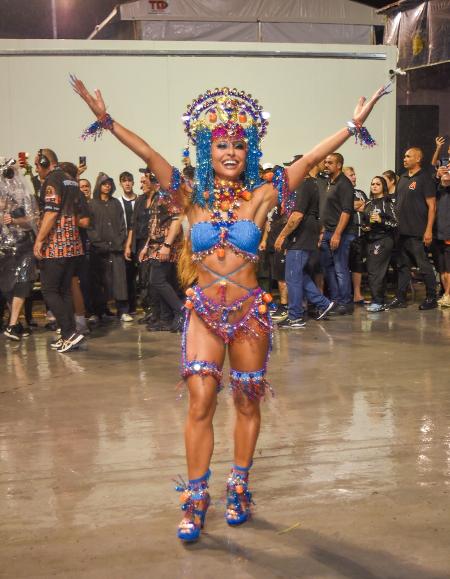 Sabrina Sato no ensaio técnico da Gaviões da Fiel Sabrina Sato no ensaio técnico da Gaviões da Fiel