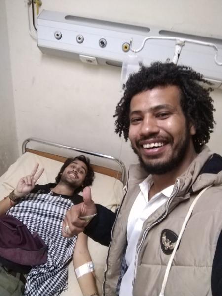 Quando ficou internado em Aswan, no Egito, por estar com malária - Arquivo pessoal - Arquivo pessoal