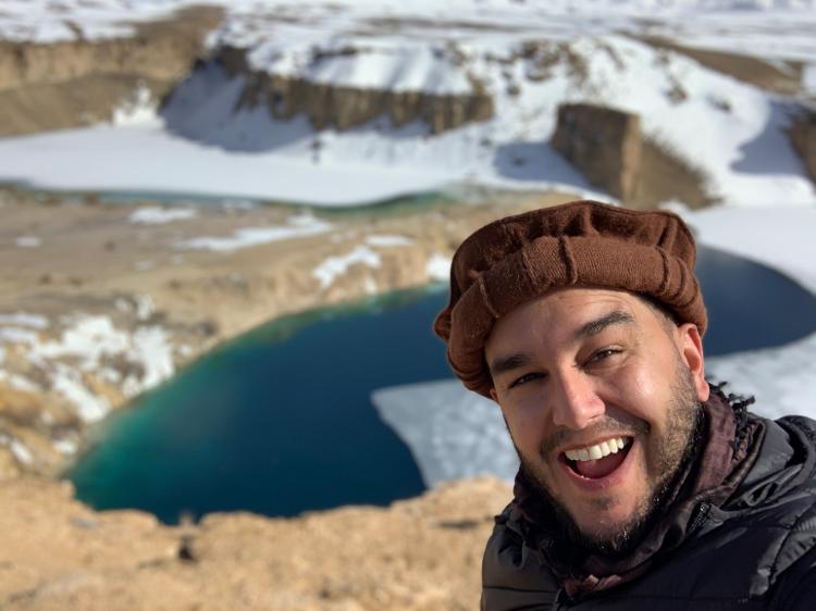 Mike no Parque Nacional Band-e-Amir