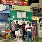 Torcedores do São Paulo aproveitam bares nos arredores do Allianz Parque antes de jogo contra o Água Santa pelas quartas de final do Paulistão 2023 - undefined