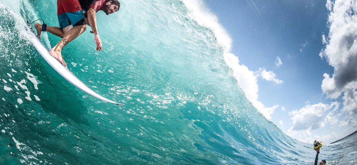 Fotografar surfe é uma das atividades favoritas de Hugo Valente - Hugo Valente
