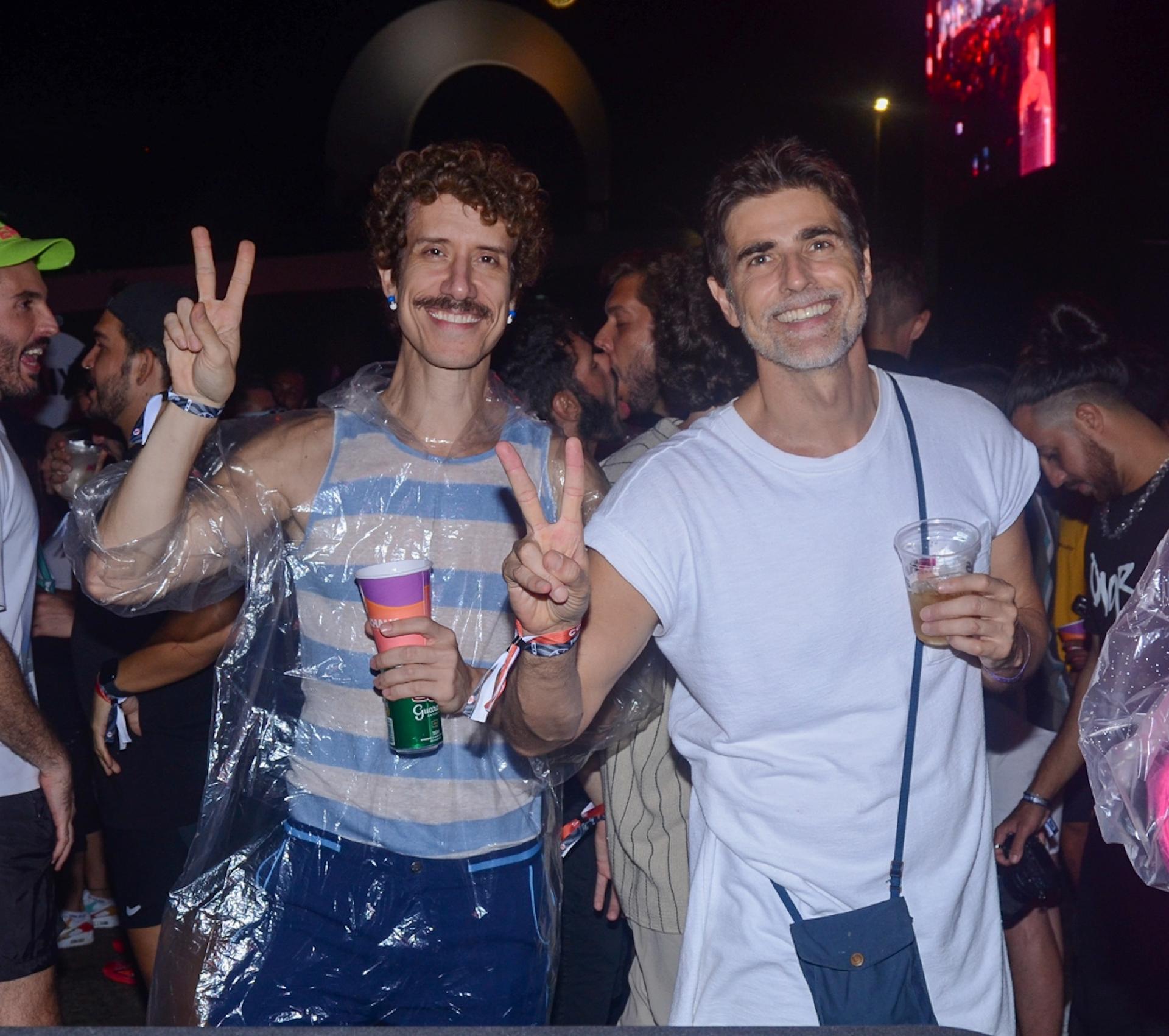 Theodoro Cochrane e Reynaldo Gianecchini nos "Ensaios da Anitta", em São Paulo - Araujo/AgNews